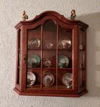 Mooi houten servieskastje met glazen deuren, Ophalen, Met deur(en), Glas, Klassiek