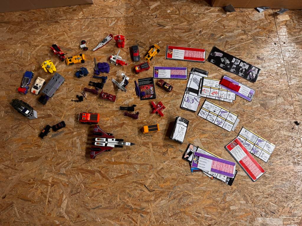 Grote set Transformers G1 figuren met accessoires, Verzamelen, Transformers, G1, Ophalen of Verzenden, Gebruikt, Overige rassen
