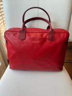 Tas, Longchamp, leer, rood, Overige merken, Gebruikt, Ophalen of Verzenden, Leer