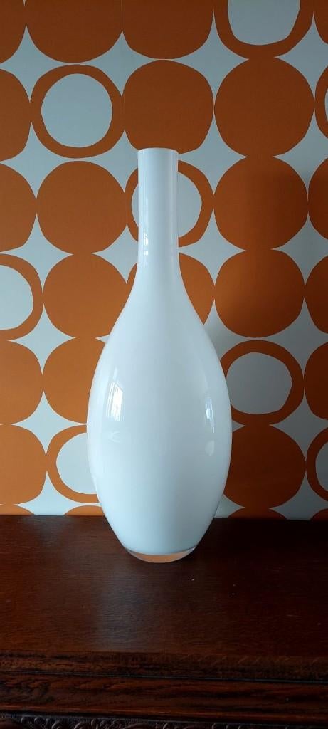 XXL Super grote witte glazen 54 cm hoge glazen vaas, Eu, Eu, Ophalen of Verzenden, Zo goed als nieuw