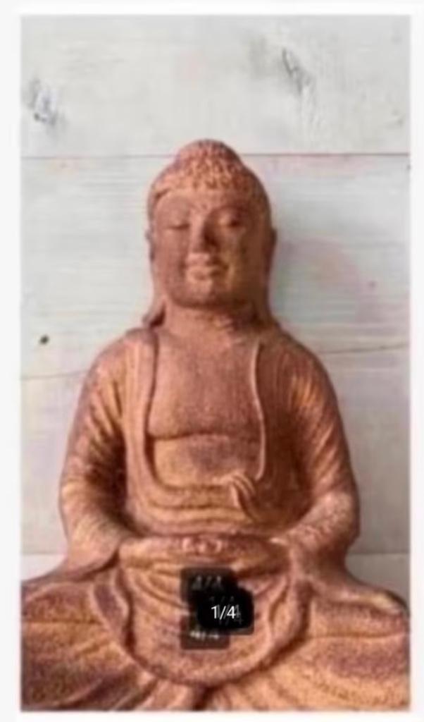 Boeddha beeld/ Shiva voor binnen of buiten, 25 cm, Polyresin, Antiek en Kunst, Kunst | Beelden en Houtsnijwerken, Ophalen of Verzenden