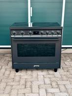 Inductie Smeg fornuis met afzuigkap, Witgoed en Apparatuur, Fornuizen, Ophalen, Warmhoudplaat, 60 cm of meer, 4 kookzones