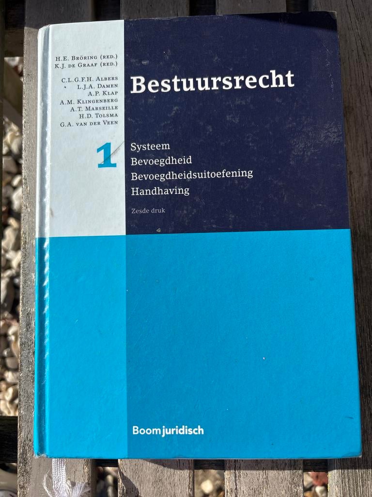 Bestuursrecht 1: Systeem, Bevoegdheid en Handhaving, Boeken, Ophalen of Verzenden, Alpha, Zo goed als nieuw, WO