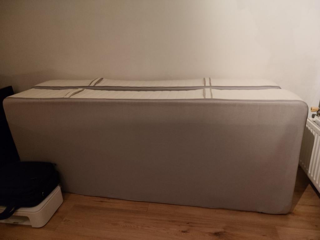 Twee Ikea Hokkasen matrassen 90x200 cm, Huis en Inrichting, Slaapkamer | Matrassen en Bedbodems, Ophalen, Gebruikt, 90 cm, Eenpersoons