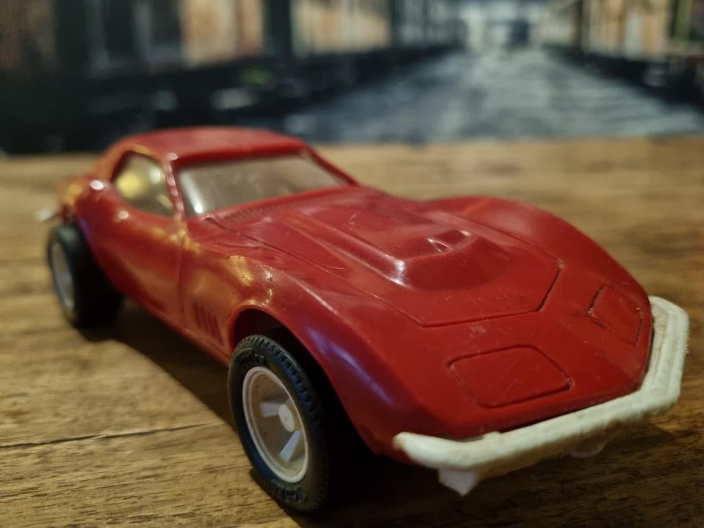 Vintage Rode Tonka Corvette C3 Stingray, Verzamelen, Ophalen of Verzenden, Gebruikt