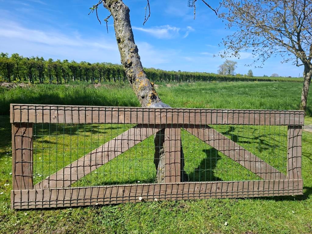 Tuinhek, schapenhek 250 breed, 80 hoog, Tuin en Terras, Tuinhekken en Hekwerk, Ophalen of Verzenden, Hout, Tuinhek