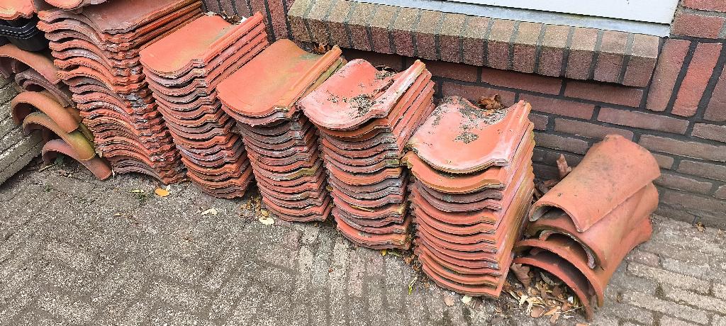 dakpannen, Ophalen, Gebruikt, Steen of Klei, 5 tot 10 m²