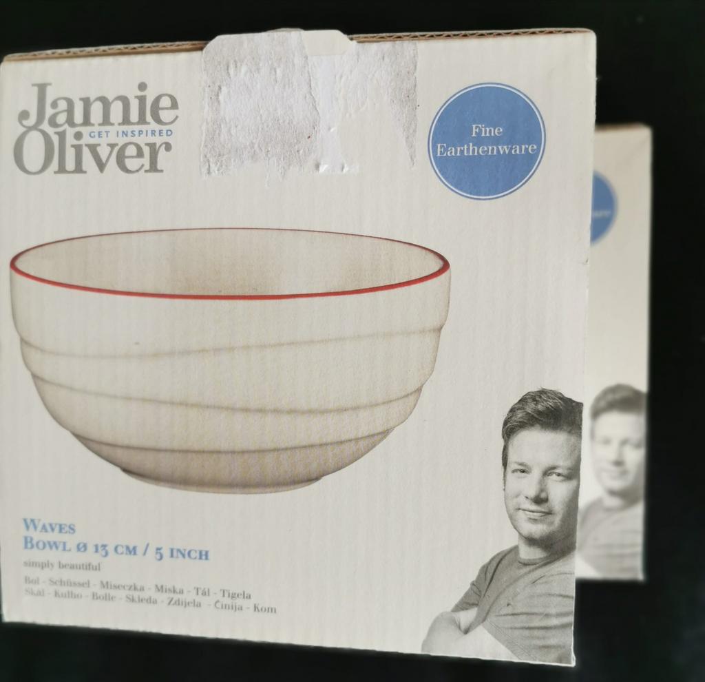 Jamie Oliver Waves Kommen 13cm - Nieuw (2 stuks), Schaal, Rond, Nieuw, Ophalen of Verzenden