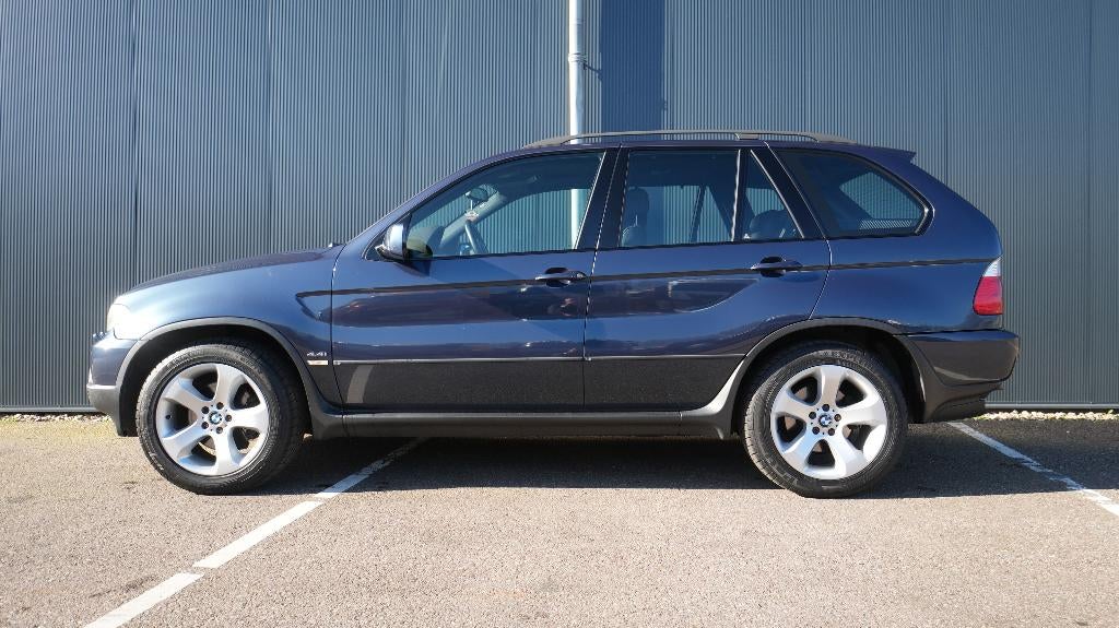 BMW X5 4.4 I AUT 2004 Blauw, Auto's, BMW, Automaat, 2095 kg, Open dak, Bedrijf