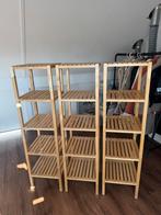 Ikea Molger stellingkasten bamboe 3 stuks, Huis en Inrichting, Ophalen, Zo goed als nieuw
