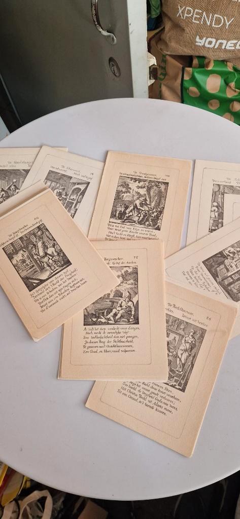 Jan Luyken prenten Het Menselyk Bedryf oude ambachten (set), Boeken, Kunst en Cultuur | Beeldend, Gelezen, Schilder- en Tekenkunst