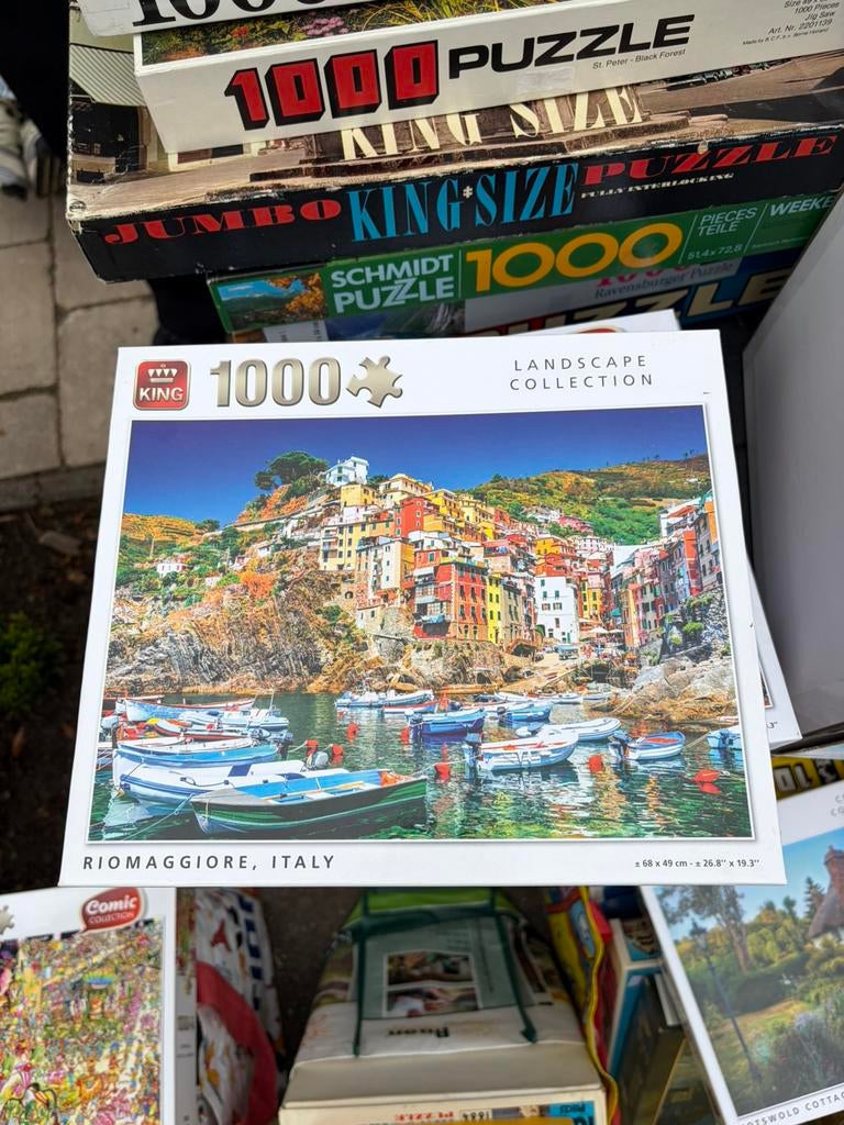 King legpuzzel 1000 stukjes, Ophalen of Verzenden, 500 t/m 1500 stukjes, Zo goed als nieuw