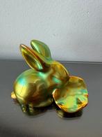 Zsolnay Eosin beeld konijn, Ophalen of Verzenden