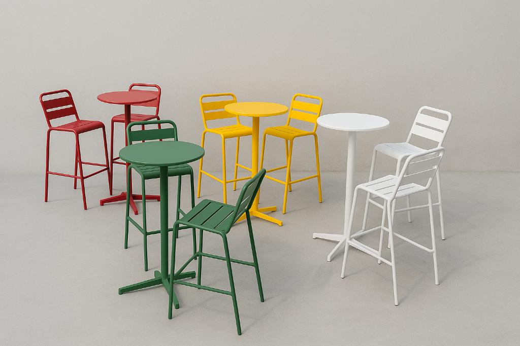 Industriële Bar sets - Barkrukken | Metaal | Diverse Kleuren, Ophalen, 5 krukken of meer, 60 tot 90 cm, Nieuw