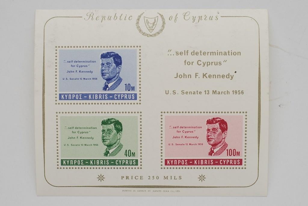 John F. Kennedy - JFK Cyprus 1965, Postzegels en Munten, Postzegels | Amerika, Verzenden, Postfris, Noord-Amerika