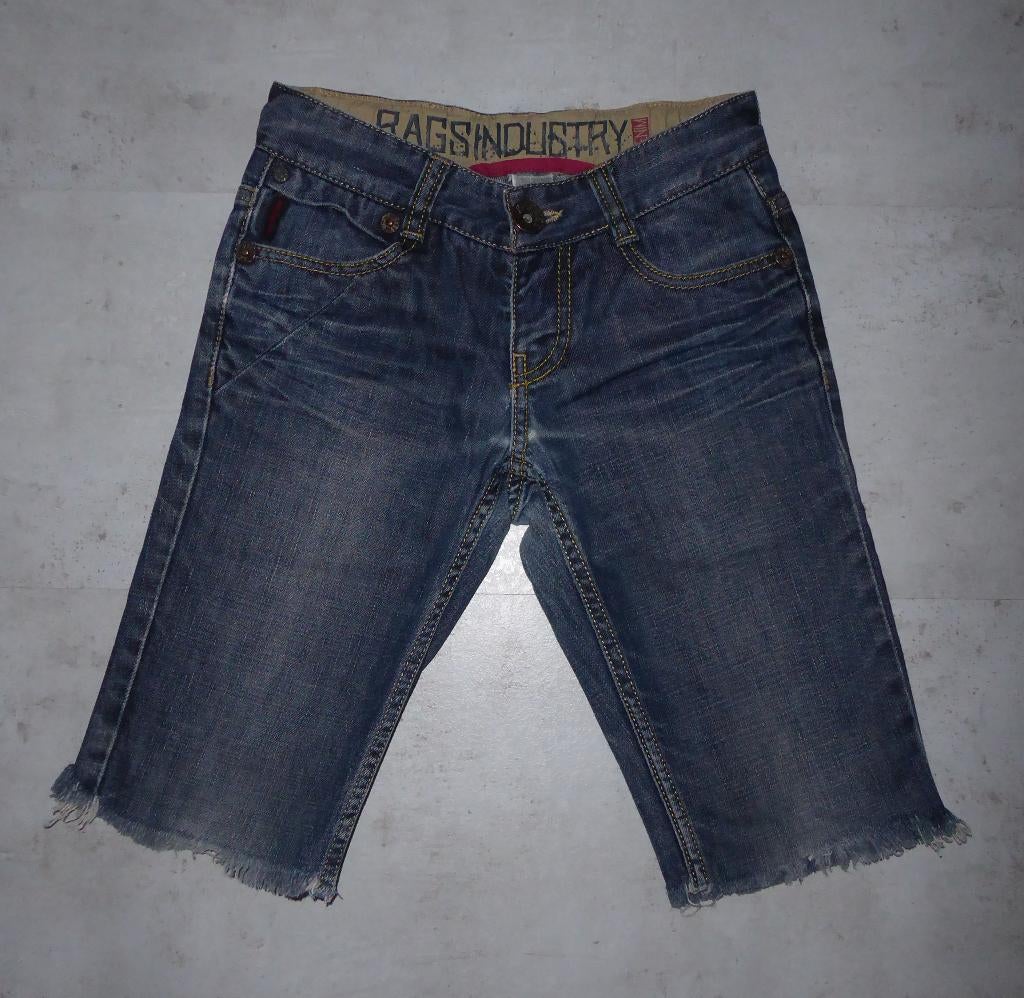Rags Industry korte jeans / spijkerbroek jongen maat 134, Broek, Rags Industry, Ophalen of Verzenden, Zo goed als nieuw