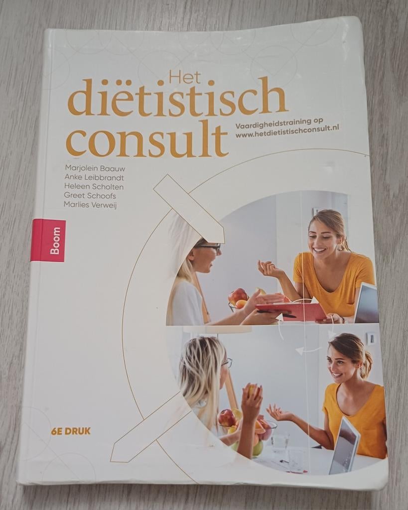 Marjolein Baauw - Het diëtistisch consult, Boeken, Ophalen, Zo goed als nieuw, Marjolein Baauw; Greet Schoofs; Heleen Scholten; Marlies Verw...