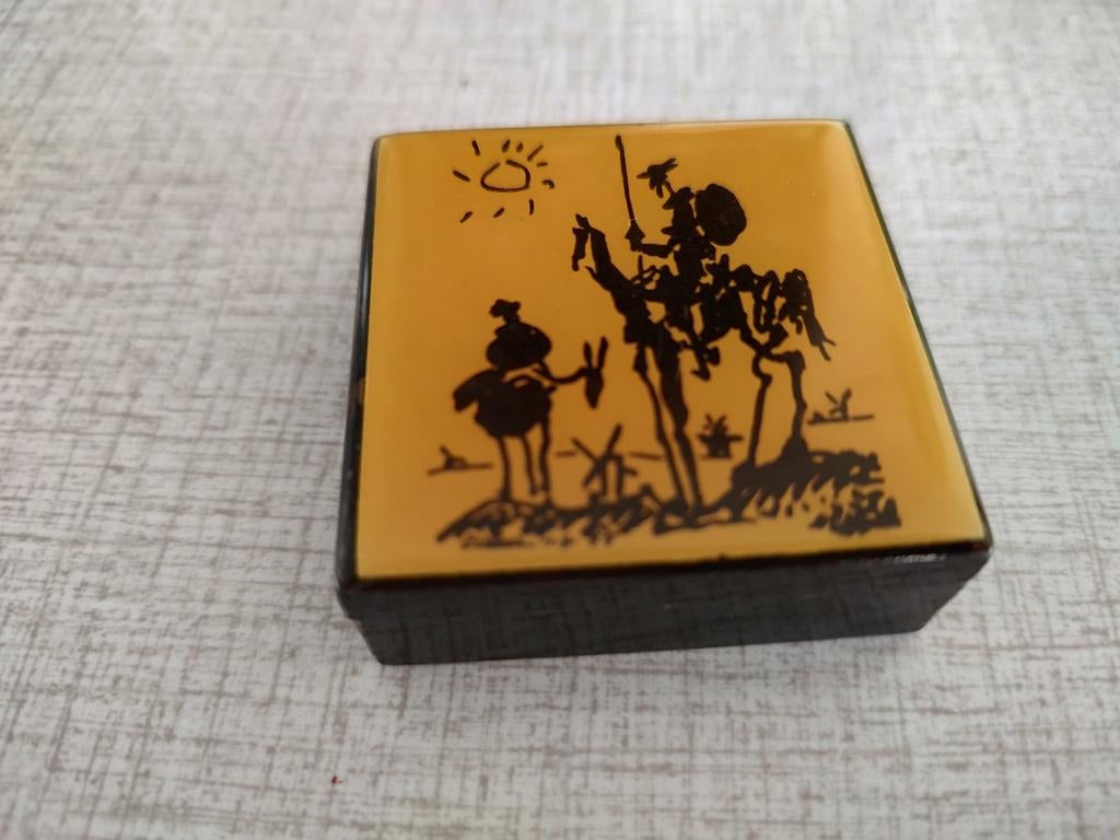 Vintage pillendoosje met Picasso's Don Quichot, Antiek en Kunst, Ophalen