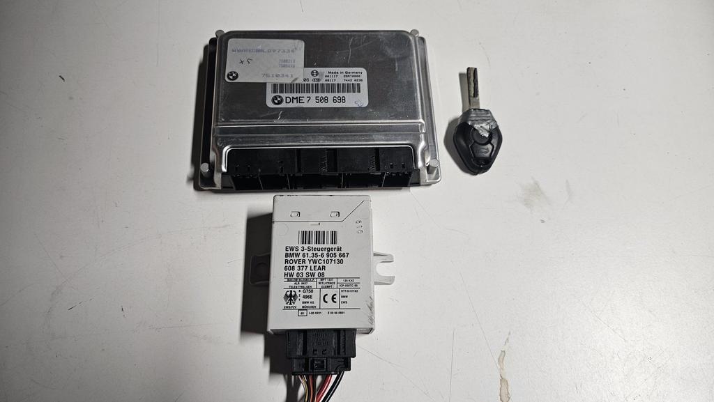 Startset Contactslot + ECU EWS BMW X5 E53 M62 4.4 1214750869, Auto-onderdelen, Gebruikt, -, -, Ophalen of Verzenden