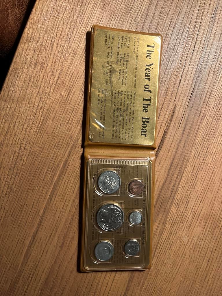 Munten van de Republiek Singapore - Jaar van het Zwijn, Ophalen, Zuidoost-Azië, Setje