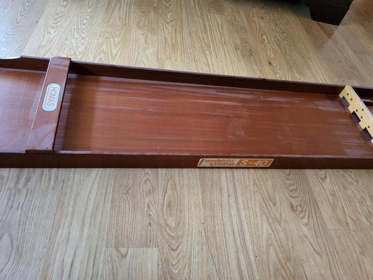 Sjoelbak Homas S-40 - 2 meter, Hobby en Vrije tijd, Gezelschapsspellen | Overige, Gebruikt, Een of twee spelers, Drie of vier spelers