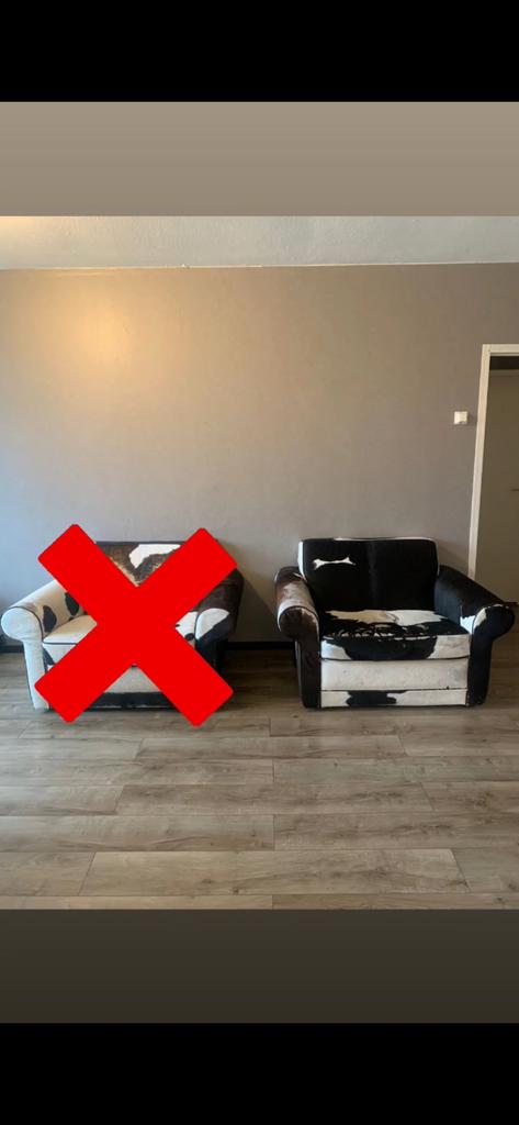 Love seat - koeienvacht, Ophalen, Gebruikt, Koeienvacht, Tweepersoons