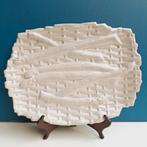 Prachtige brocante aardewerk aspergeschaal, Antiek en Kunst, Antiek | Keramiek en Aardewerk, Ophalen of Verzenden