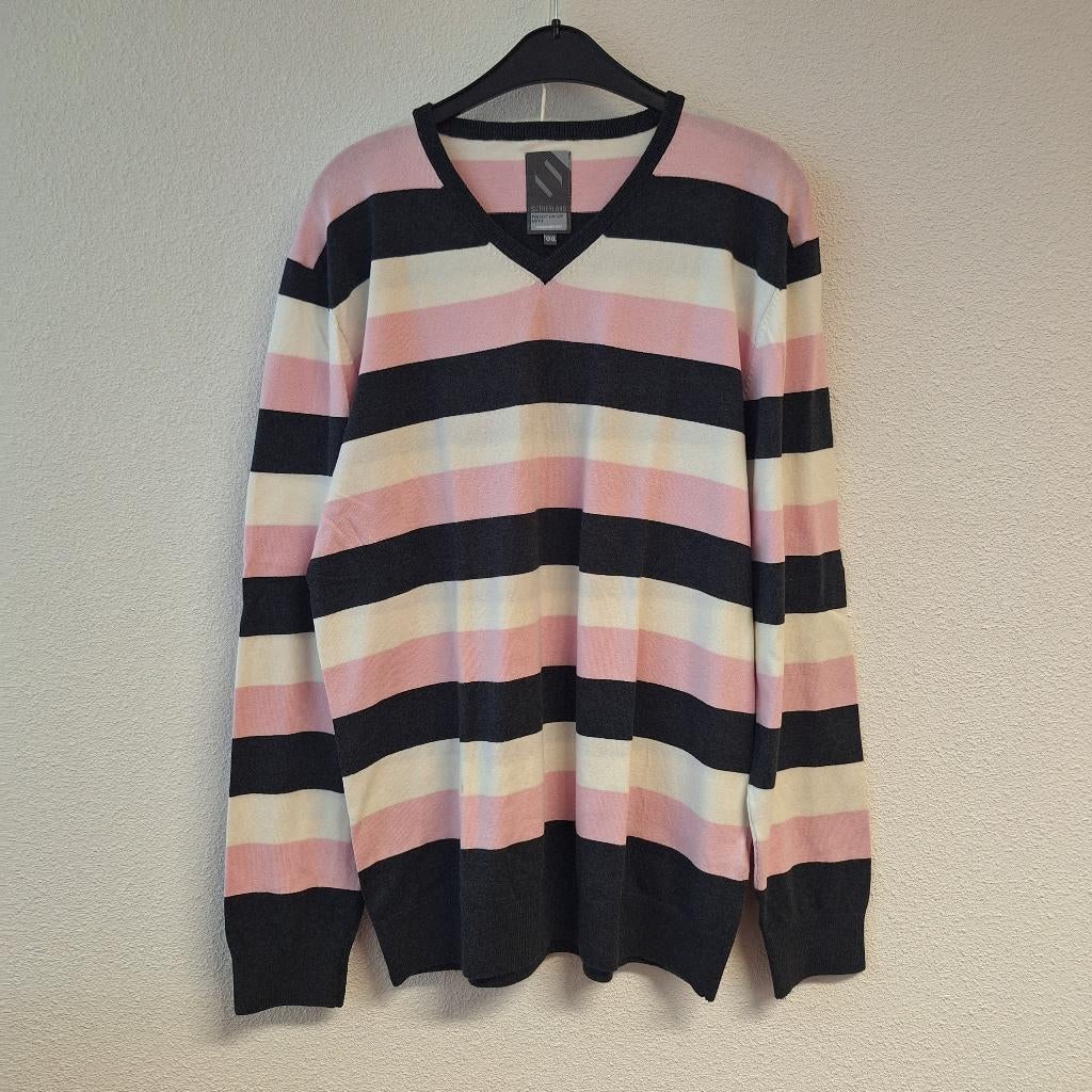 Heren gestreepte trui pullover Sutherland lange mouw XXXL, Kleding | Heren, Overige kleuren, Overige maten, Ophalen of Verzenden
