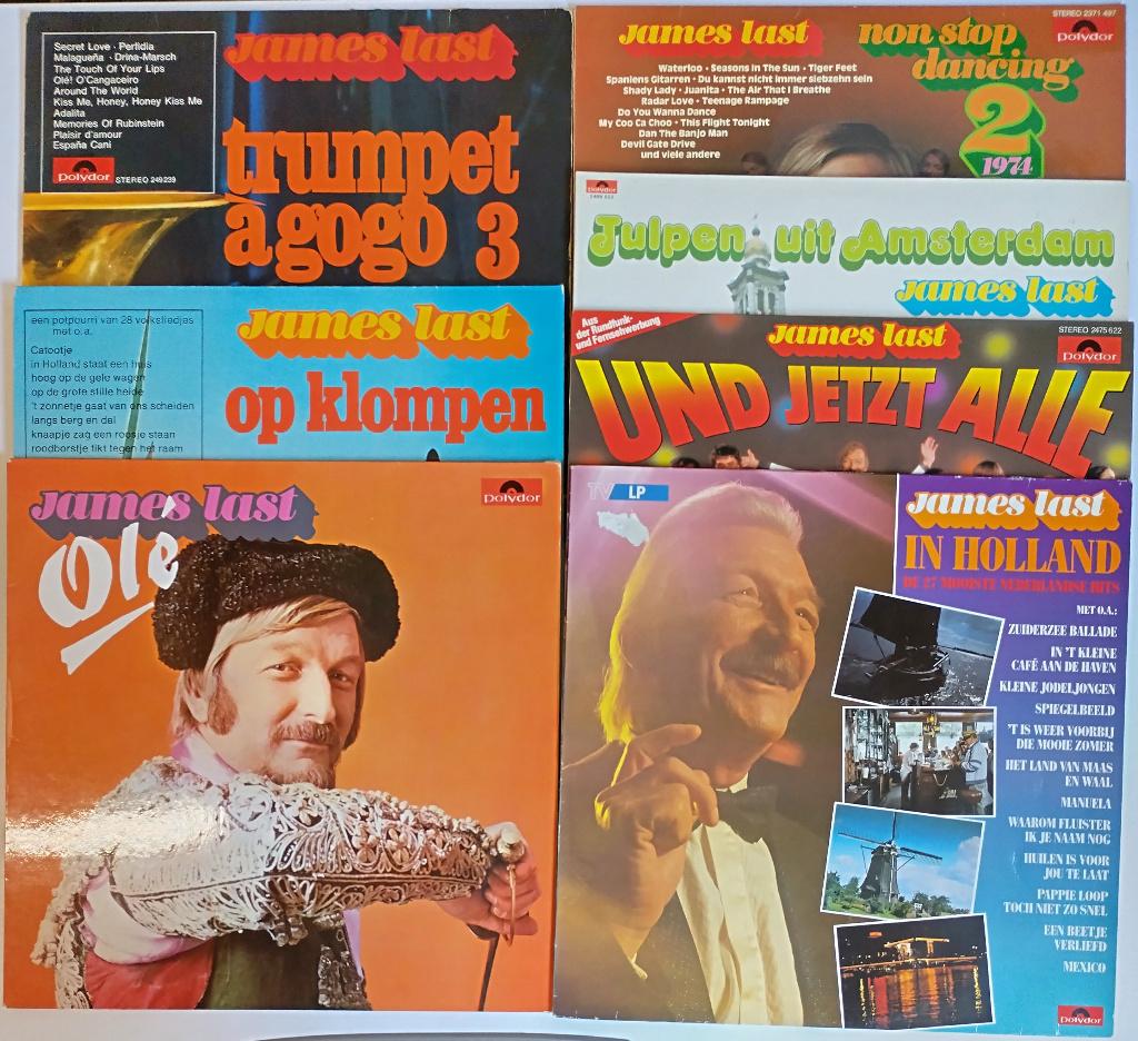 7 LPs James Last (1968 - 1987 Polydor) oa 3 x Hollandse Hits, Fotohoes, Ophalen of Verzenden, Gebruikt, 12 inch
