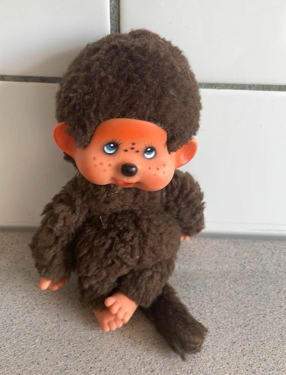 Vintage Monchhichi Monchichi aapje aap pluche, Kinderen en Baby's, Speelgoed | Knuffels en Pluche, Ophalen of Verzenden, Zo goed als nieuw