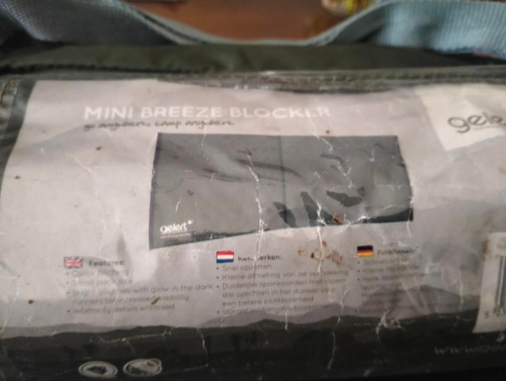 Gelert Mini Breeze Blocker, Caravans en Kamperen, Kampeeraccessoires, Ophalen of Verzenden