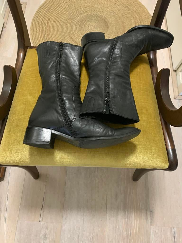 Nude halfhoge laars, Kleding | Dames, Schoenen, Ophalen of Verzenden, Zwart