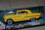 1:18 CHEVROLET BEL AIR 1955 YELLOW MOTORMAX NIEUW WRH, Verzenden, Nieuw, Auto, Motormax