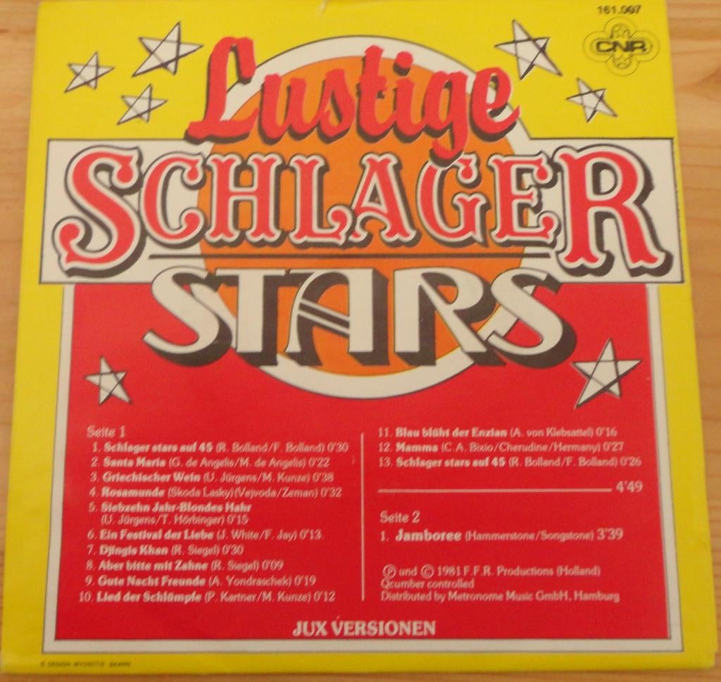 Lustige Schlagers Stars, Gebruikt, 7 inch, Single, Ophalen of Verzenden