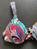 K77 Triumph mt. 36/75C beugel-bikini slip+top gebr.wit/blauw, Blauw, Ophalen of Verzenden, Bikini, Triumph