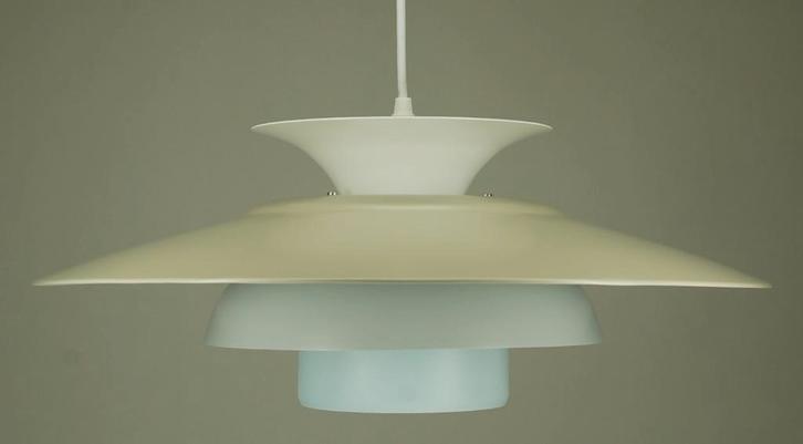 Vintage 1980's Deense hanglamp 235 euro., Huis en Inrichting, Lampen | Hanglampen, Minder dan 50 cm, Metaal, Ophalen of Verzenden