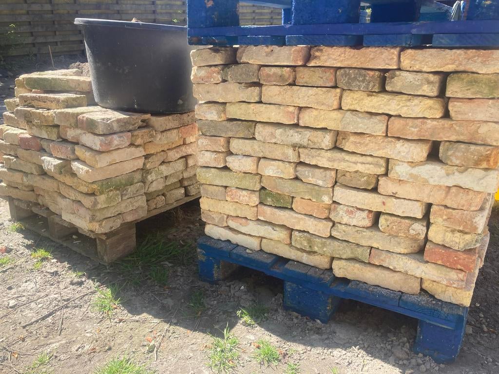 750 Grote Geeltjes waalformaat Appelbloesem Metselstenen, Ophalen, Gebruikt, Bakstenen