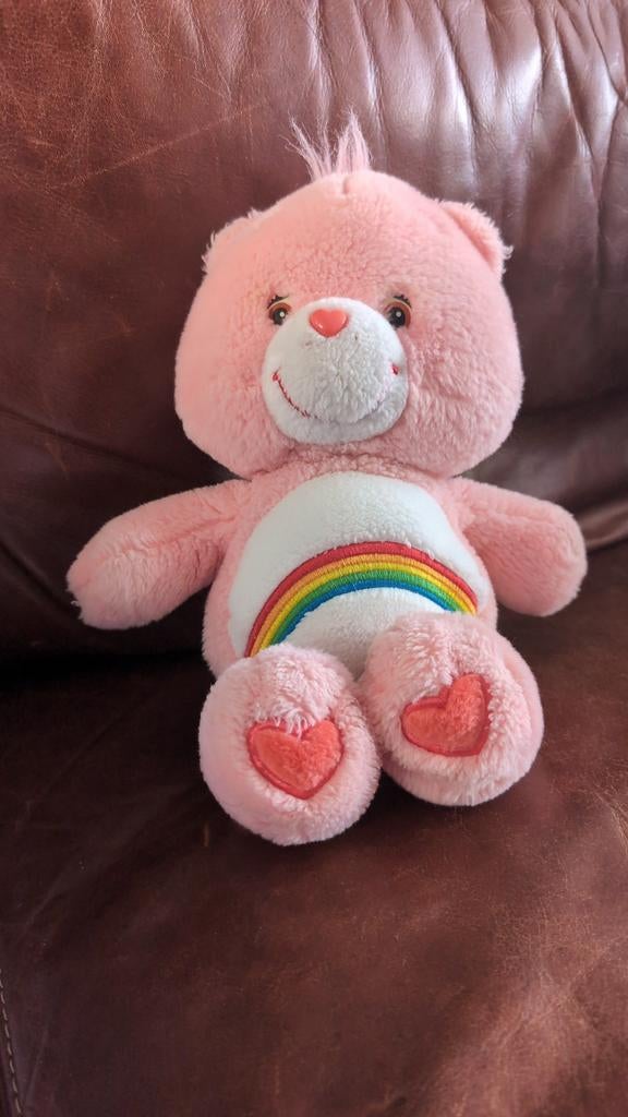 Roze Regenboog Care Bear Troetelbeer Knuffel, Kinderen en Baby's, Speelgoed | Knuffels en Pluche, Gebruikt, Beer, Overige karakters