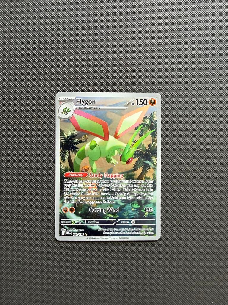 Pokémon Kaart: Flygon - 101/094, Ophalen of Verzenden, Zo goed als nieuw, Losse kaart, Foil