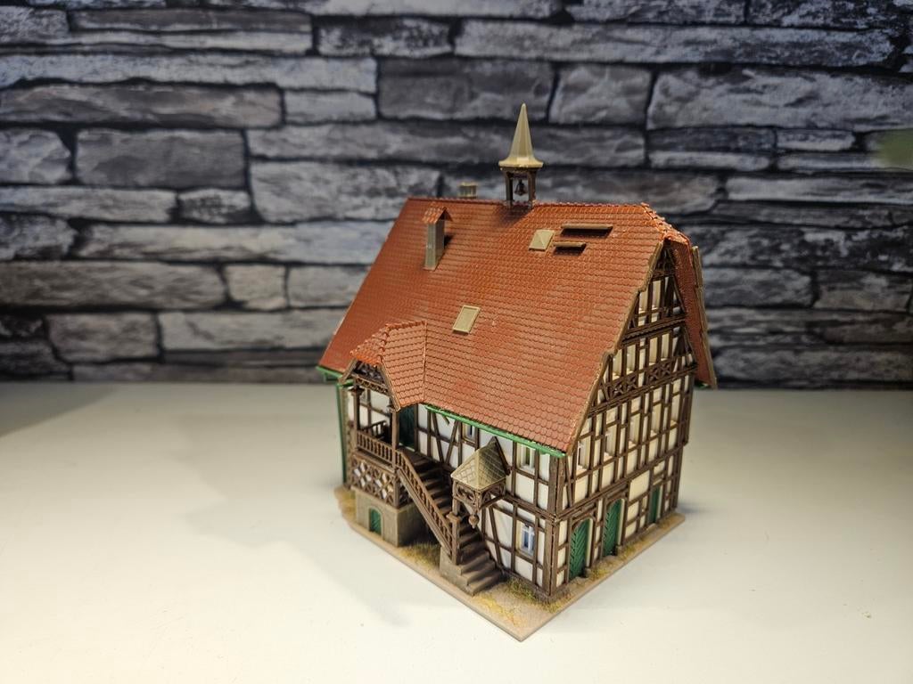 Vakwerkhuis Rathaus N spoor trein 1:160, Overige merken, Gebruikt, Gelijkstroom of Wisselstroom, Brug, Tunnel of Gebouw