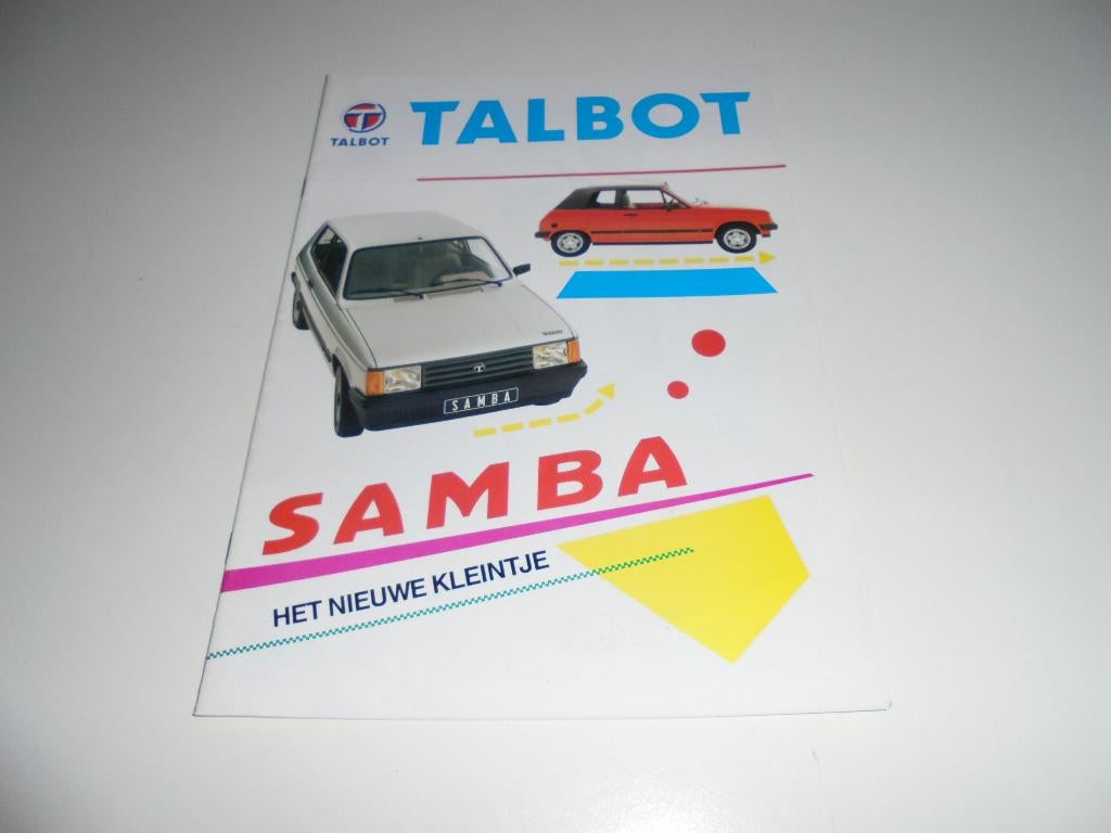 brochure Talbot Samba  1982, Ophalen of Verzenden, Zo goed als nieuw, Overige merken