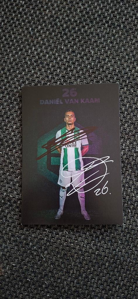 Spelerskaart met handtekening; Daniel van Kaam FC Groningen, Ophalen of Verzenden, Nieuw, Overige binnenlandse clubs, Spelerskaart