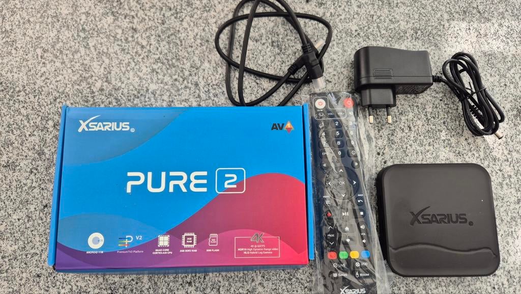 Xsarius Pure 2 Media IPTV Box - 4K Android TV, Ophalen of Verzenden