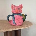 Vintage theepot - varken met mais, Ophalen of Verzenden
