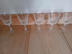 5 Cristal d'Arque glazen, model "Versaille". Samen €12.50., Antiek en Kunst, Ophalen of Verzenden