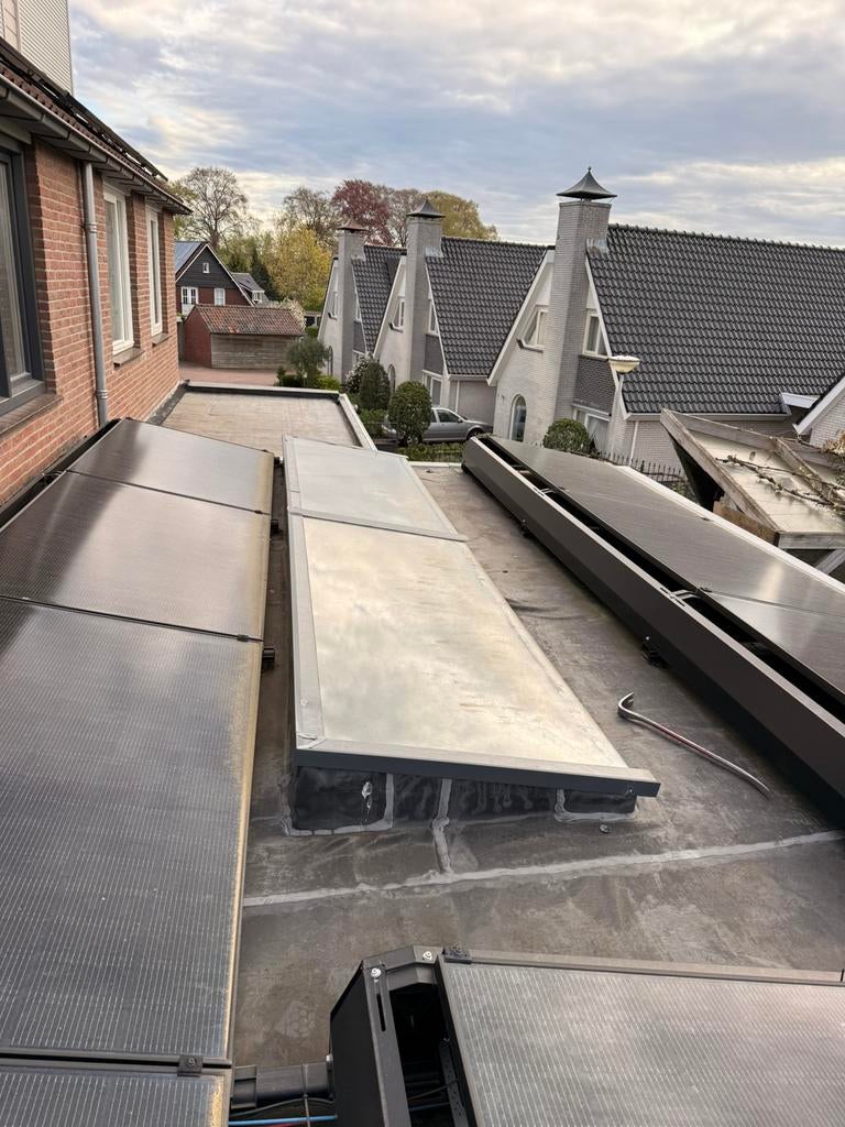 2 stuks glasplaten lichtstraat 98x240cm, Doe-het-zelf en Verbouw, Glas en Ramen, Ophalen, 80 tot 120 cm, Zo goed als nieuw, Glasplaat