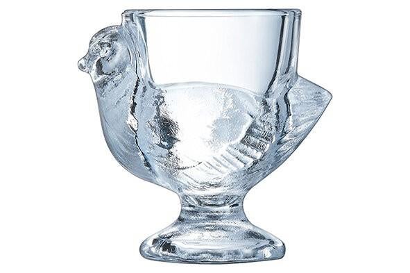 Vintage glazen eieren eidopje kip, Antiek en Kunst, Antiek | Glas en Kristal, Ophalen of Verzenden