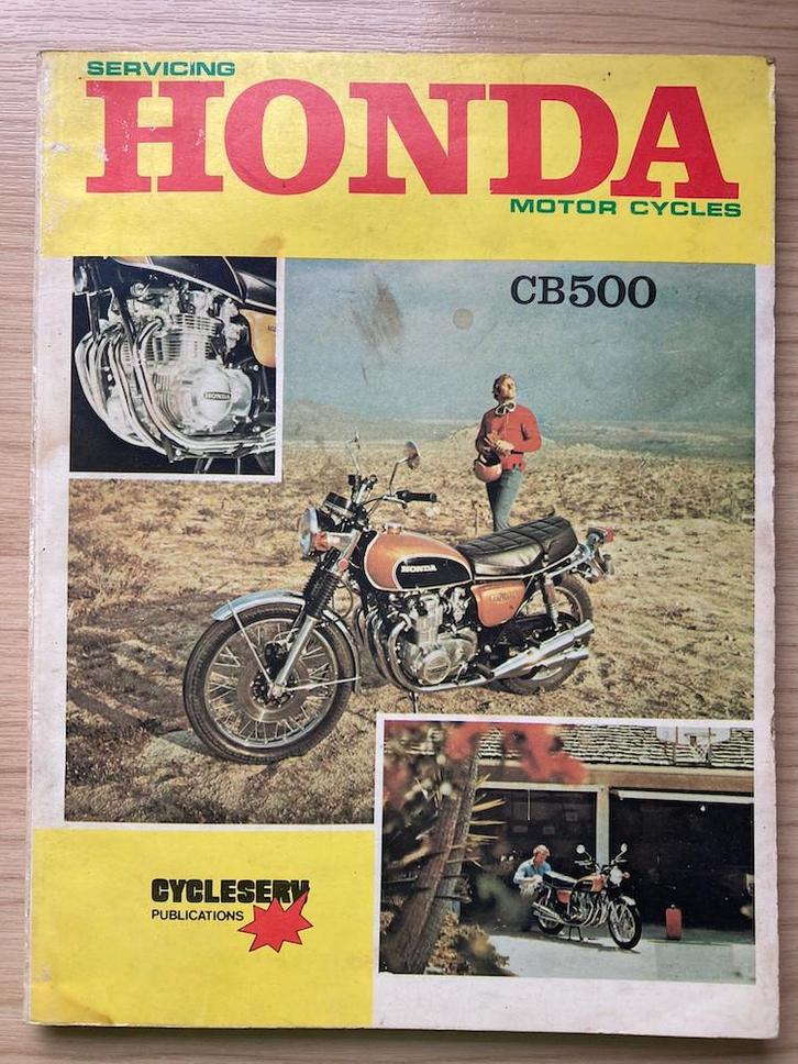 Cycleserv Honda CB500 1971-1973 Service Manual, Motoren, Handleidingen en Instructieboekjes, Honda, Verzenden