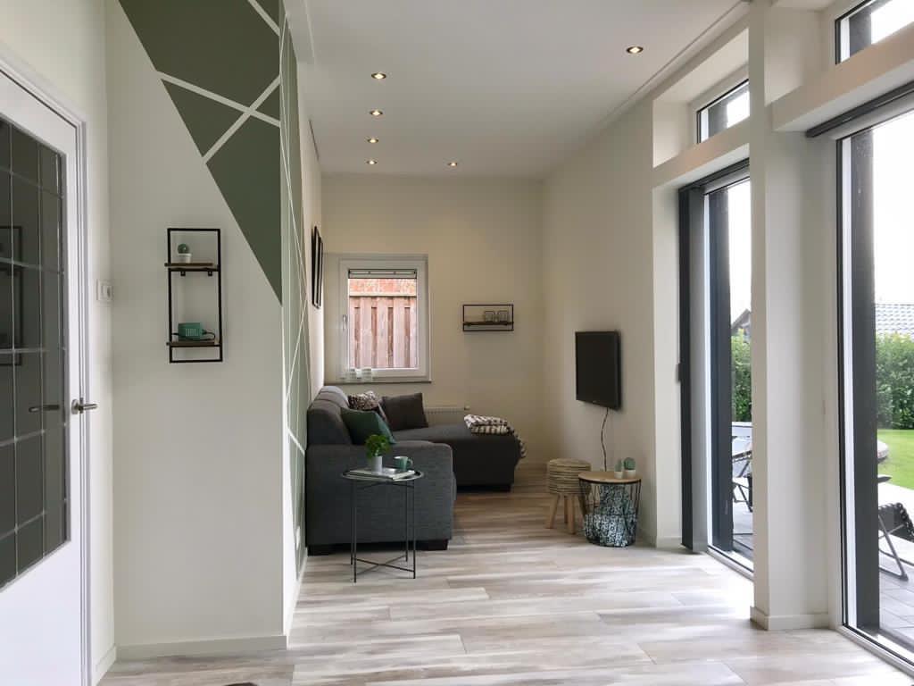 Vakantiehuisje te huur met grote tuin en vrij uitzicht, Vakantie, Vakantiehuizen | Nederland, 5 personen, 2 slaapkamers, Appartement