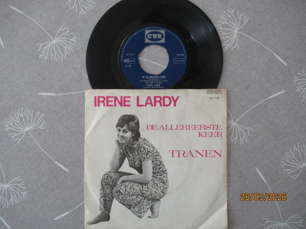 Irene Lardy    De Allereerste Keer, Gebruikt, Originele persing, 7 inch, Single